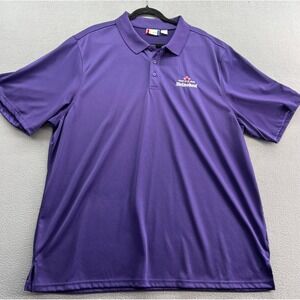 Clique Heineken Shirt Mens Sz XXL Purple Trade Mark Logo Short Sleeve Polo